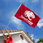 South Alabama Jaguars Red Background Logo Flag