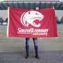 South Alabama Jaguars Red Background Logo Flag