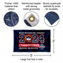 Connecticut Huskies 2024 Big East Basketball Tournament Champions Flag