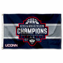 Connecticut Huskies 2024 Basketball National Champions Logo Flag