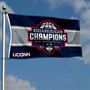 Connecticut Huskies 2024 Basketball National Champions Logo Flag