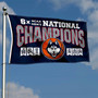 Connecticut Huskies 6x Time Basketball National Champions Flag