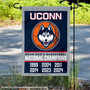 Connecticut Huskies 6 Time Basketball National Champions Yard Flag