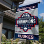 Connecticut Huskies Basketball National Champions 2024 Double Sided House Flag