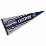 Connecticut Huskies Basketball National Champions 2024 Pennant