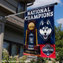 Connecticut Huskies 2024 Basketball National Champions House Flag