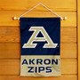 Akron Zips Wordmark Garden Flag