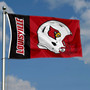 Louisville Cardinals Football Helmet Flag