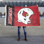 Louisville Cardinals Football Helmet Flag