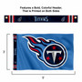 Tennessee Titans Printed Header 3x5 Flag