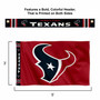 Houston Texans Printed Header 3x5 Flag