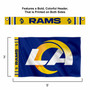 Los Angeles Rams Printed Header 3x5 Flag