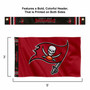 Tampa Bay Buccaneers Printed Header 3x5 Flag