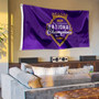 Louisiana State LSU Tigers 2024 Gymnastics National Champions Logo Flag