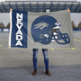 Nevada Wolfpack Football Helmet Flag