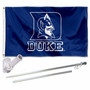 Duke Blue Devils Wordmark Logo Flag Pole and Bracket Kit