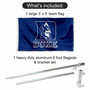 Duke Blue Devils Wordmark Logo Flag Pole and Bracket Kit