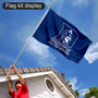 Duke Blue Devils Wordmark Logo Flag Pole and Bracket Kit