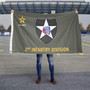 US Army 2nd Infantry Division Logo Flag