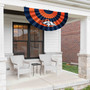 Denver Broncos Bunting Pleated Fan Banner