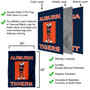 Auburn Mascot Double Sided House Flag