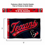 Houston Texans Script Logo Premium Flag