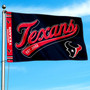 Houston Texans Script Logo Premium Flag