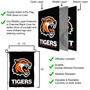 RIT Tigers Wordmark Logo Garden Flag