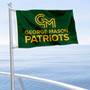 George Mason Patriots Wordmark Boat and Mini Flag