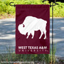 West Texas A&M Buffaloes Wordmark Logo Garden Flag