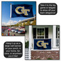 Georgia Tech Yellow Jackets Logo Blue Flag