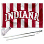 Indiana Hoosiers Stripes Flag Pole and Bracket Kit