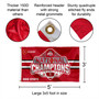 Ohio State Buckeyes 2024 National Champions Flag with Tack Wall Pads