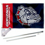 Gonzaga Bulldogs Bulldog Logo Flag Pole and Bracket Kit