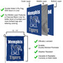 University of Memphis Wordmark Logo Garden Flag