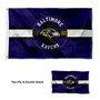 Baltimore Ravens Double Sided Embroidered Flag