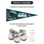 Philadelphia Eagles Super Bowl Champions Pennant with Tack Wall Pads