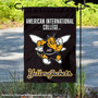 American International College Wordmark Logo Garden Flag