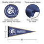 Queens University of Charlotte Wordmark Pennant