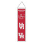 University of Houston Cougars Evolution 8x32 Inch Vertical Wool Embroidered Hanging Banner