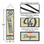Los Angeles Dodgers City Edition 8x32 Inch Vertical Wool Embroidered Hanging Banner