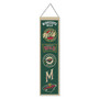 Minnesota Wild Evolution 8x32 Inch Vertical Wool Embroidered Hanging Banner