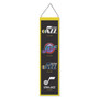 Utah Jazz Evolution 8x32 Inch Vertical Wool Embroidered Hanging Banner