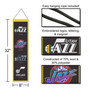 Utah Jazz Evolution 8x32 Inch Vertical Wool Embroidered Hanging Banner