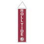University of Alabama Crimson Tide Roll Tide 8x32 Inch Vertical Wool Embroidered Hanging Banner
