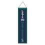 Seattle Mariners Let's Go Mariners 8x32 Inch Vertical Wool Embroidered Hanging Banner