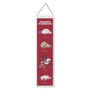 University of Arkansas Razorbacks Evolution 8x32 Inch Vertical Wool Embroidered Hanging Banner