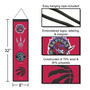 Toronto Raptors Evolution 8x32 Inch Vertical Wool Embroidered Hanging Banner
