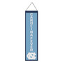 UNC Tar Heels Carolina Fever 8x32 Inch Vertical Wool Embroidered Hanging Banner