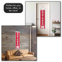 University of Nebraska Cornhuskers Go Big Red 8x32 Inch Vertical Wool Embroidered Hanging Banner